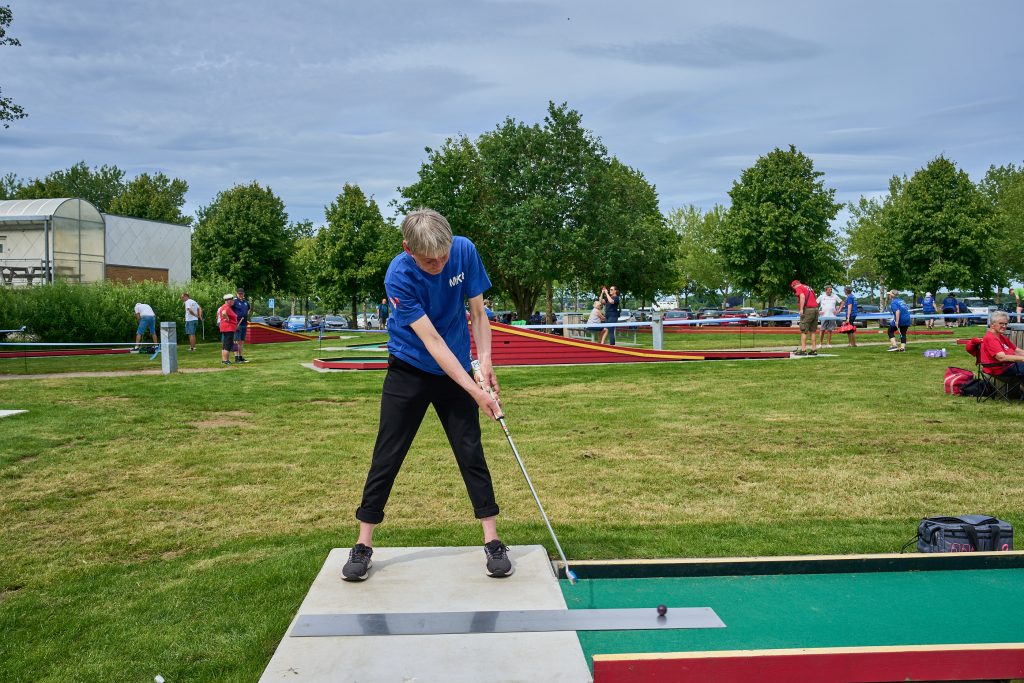 Tina Nielsen senior landsholdsspiller i minigolf